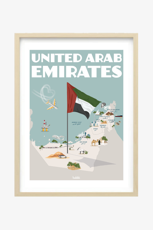 MAP OF THE UAE